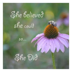 she believed with border 12x12